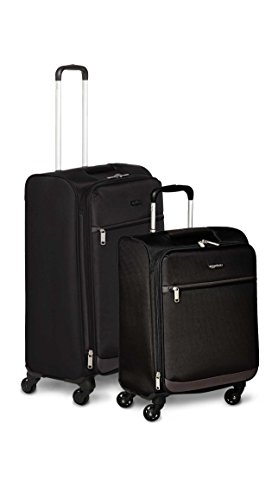 Amazon Basics Suitcases 25 inch Softside Spinner, Black