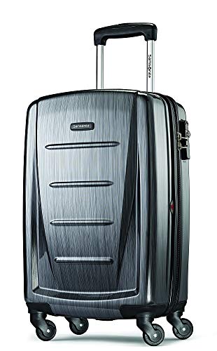 Samsonite Winfield 2 Hardside Expandable Luggage with Spinner Wheels, Checked-Large 28-Inch, Charcoal
